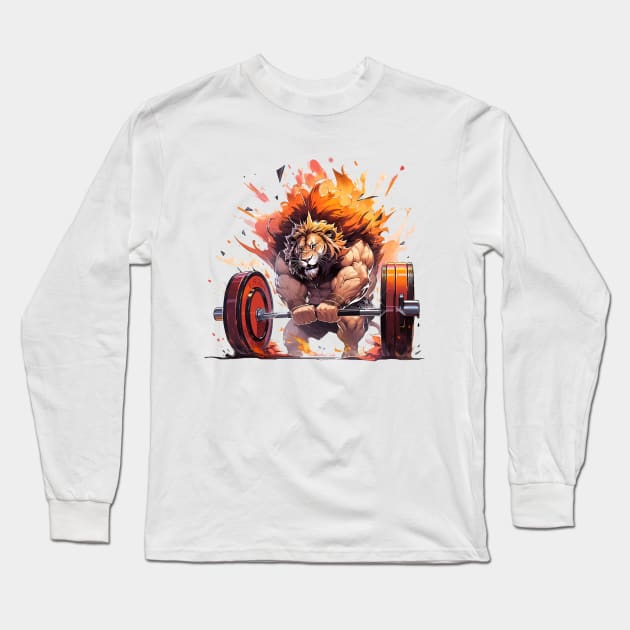 lion Long Sleeve T-Shirt by enzo studios